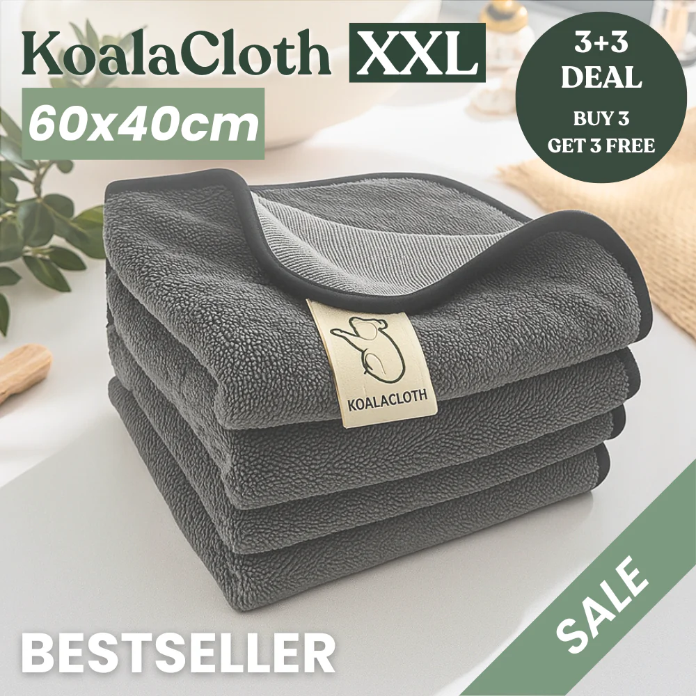 KoalaCloth – New Zealand’s Most Loved Streak-Free Cloth (XXL 60x40cm)